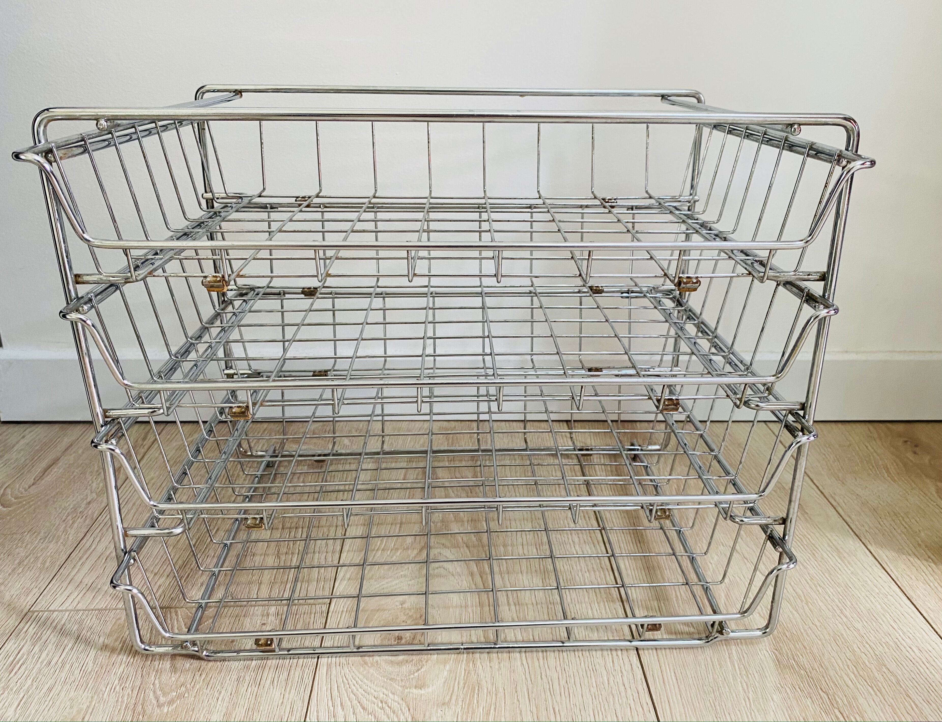 Mail sorter with metal drawers 60s