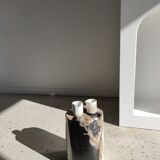 Side table in petrified wood