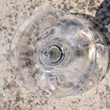 10 glasses of old champagne blown glass engraved Vierzon Thouvenin Portieux