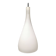 French hanging lamp in milky white glass, model gin fizz, produced by sce