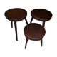 Lot de 3 tabourets tripodes