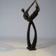 Sculpture bronzé "couple dansant" signé M.N