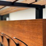 MCM Vintage Teak Coat Rack with Storage Unit