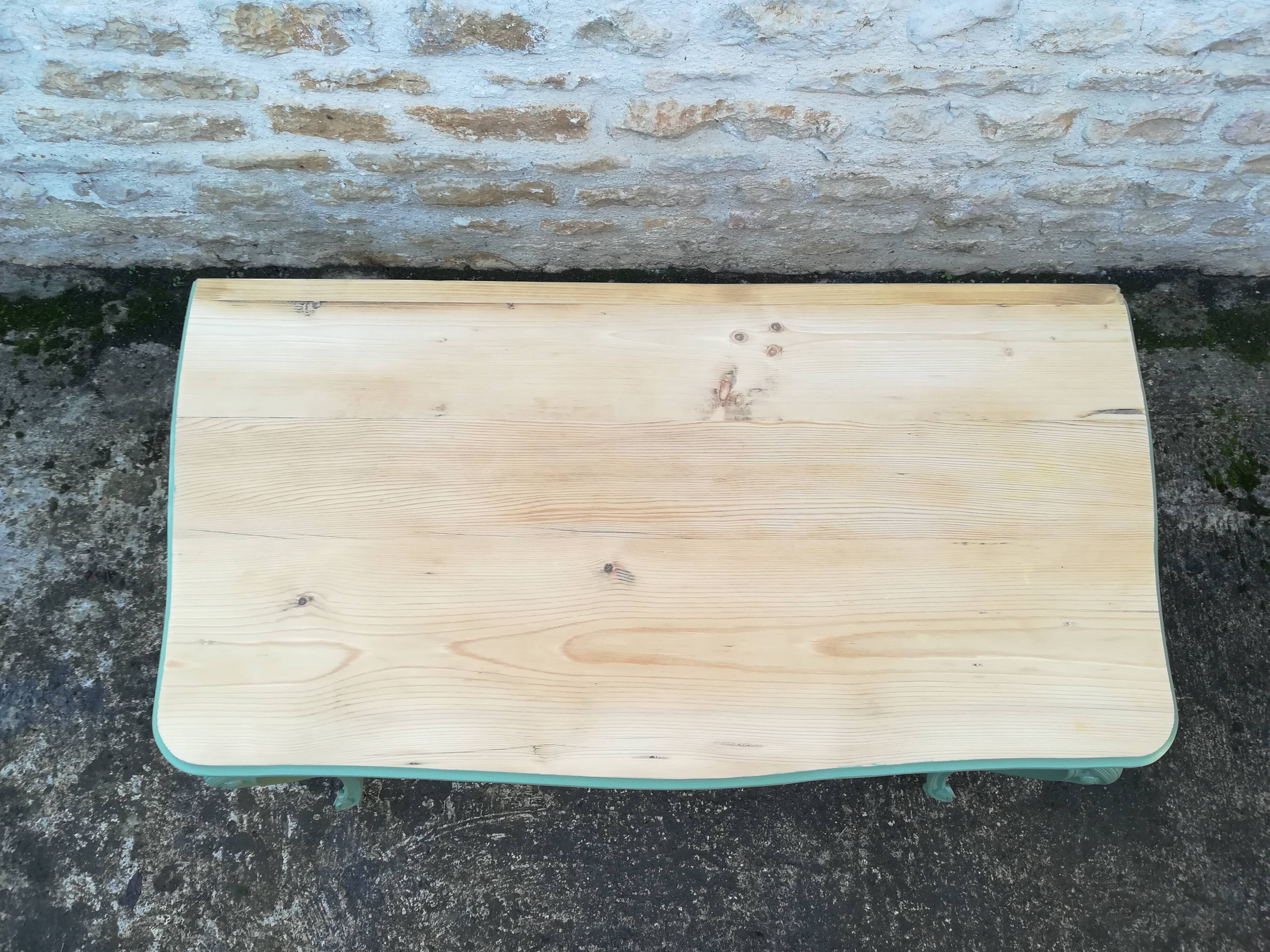 Louis XV style curved desk