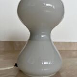 Pair of glass midcentury table lamps by Ivan Jakes, Czechoslovakia, 1970s