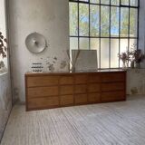 XXL golden oak craft furniture from the 50s