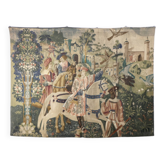 Tapestry Departure for the Hunt, The Art Workshops of Rambouillet, G. Boitard