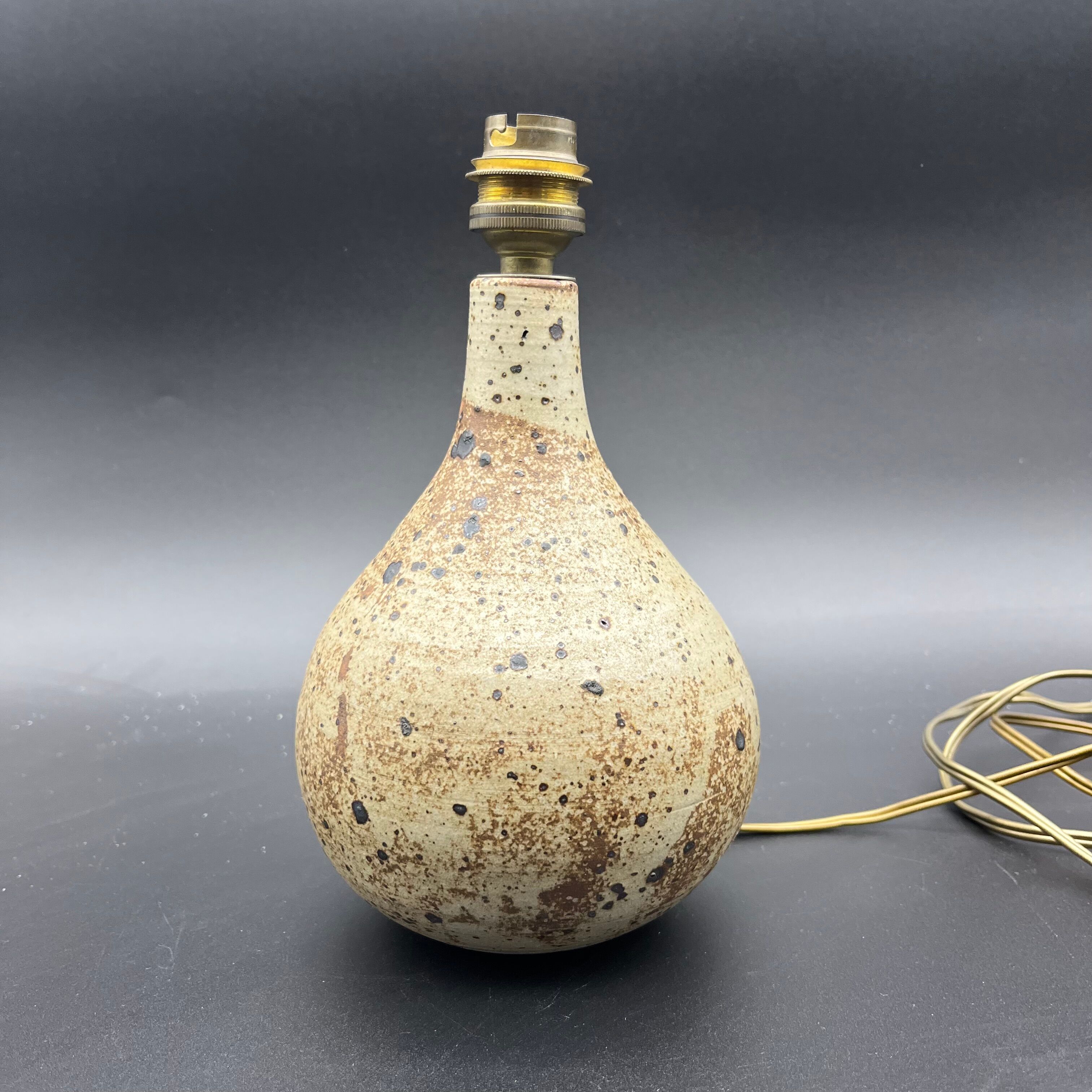 Ceramic lamp gres pyrite pear shape style