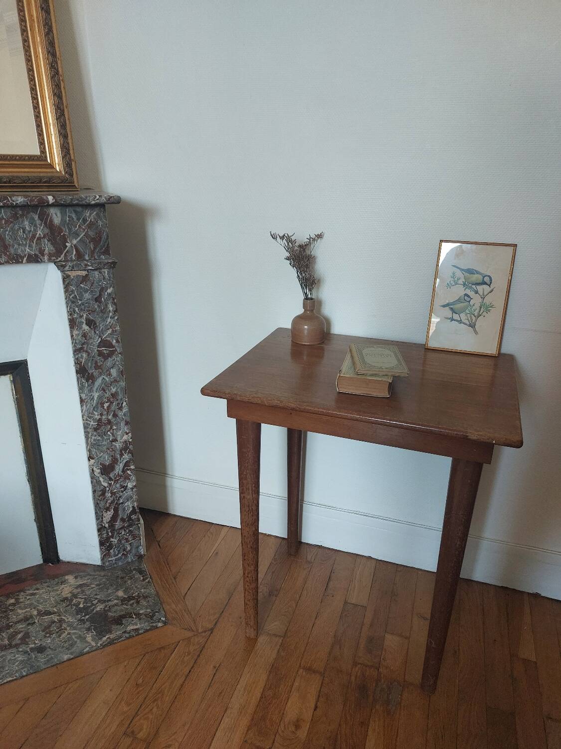 Small vintage wooden table