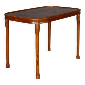 Coffee table not in catalogue by Kohn, circa 1910, Bugholz, bentwood, wood c