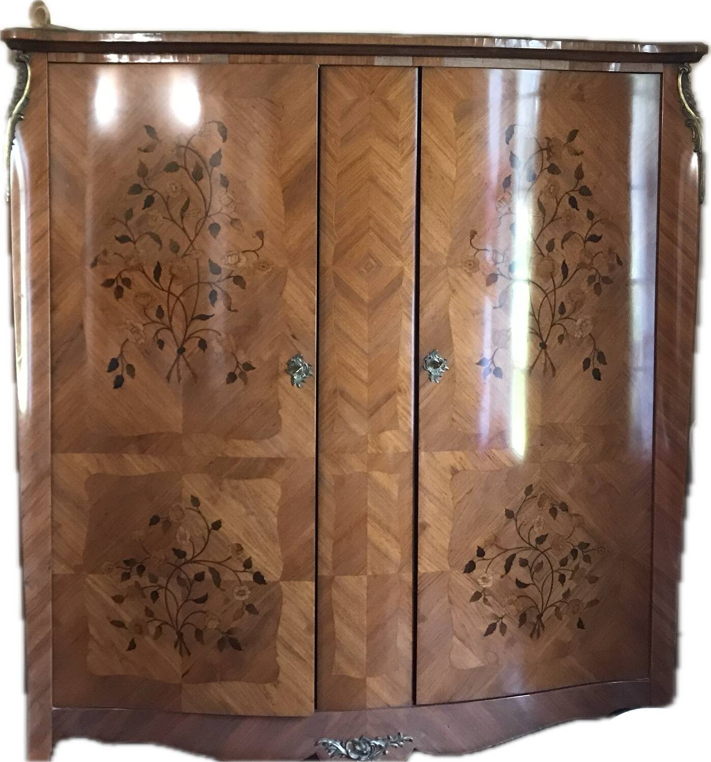 Rosewood/Marquetry Cabinet