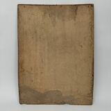 Sign read on cardboard illustrated with two Breton women in costume