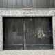 Louis XVI fireplace in gray marble Saint Anne, eighteenth century