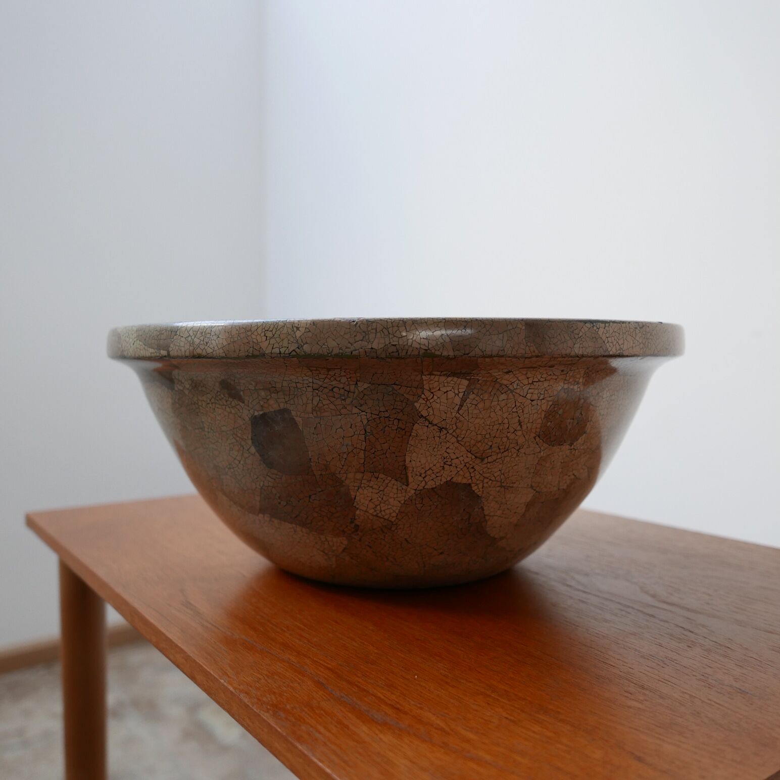 Tessellated Mid-Century English Ceramic Bowl