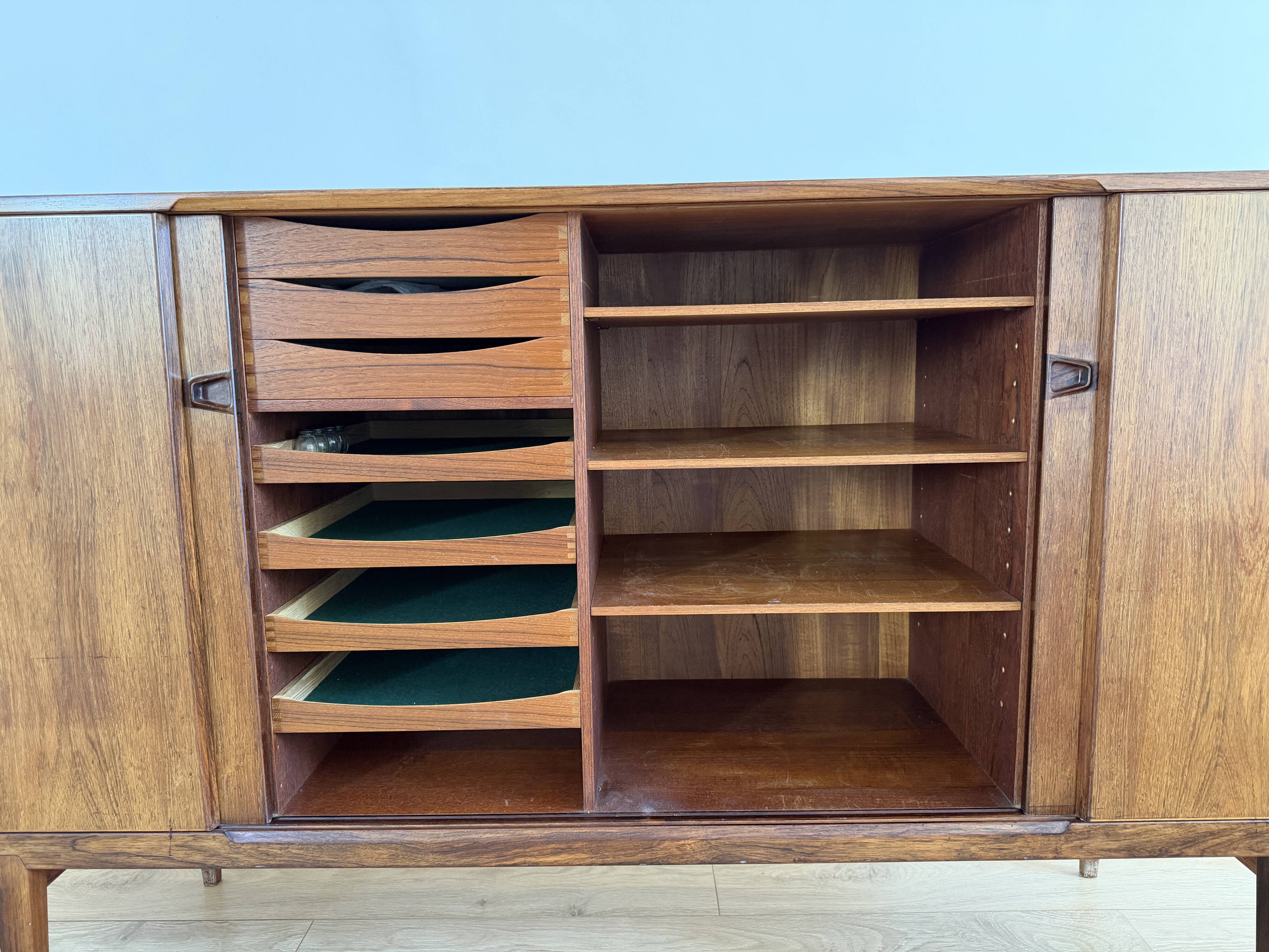 Vintage Scandinavian buffet signed Rosengren Hansen