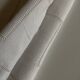 Modernist linen thread sheet 1940 embroidered with dots and openwork without monogram 240cm