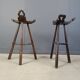 Tabourets de bar brutalistes du milieu du siècle - lot de 6, années 1960