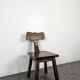6 brutalist chairs in solid elm