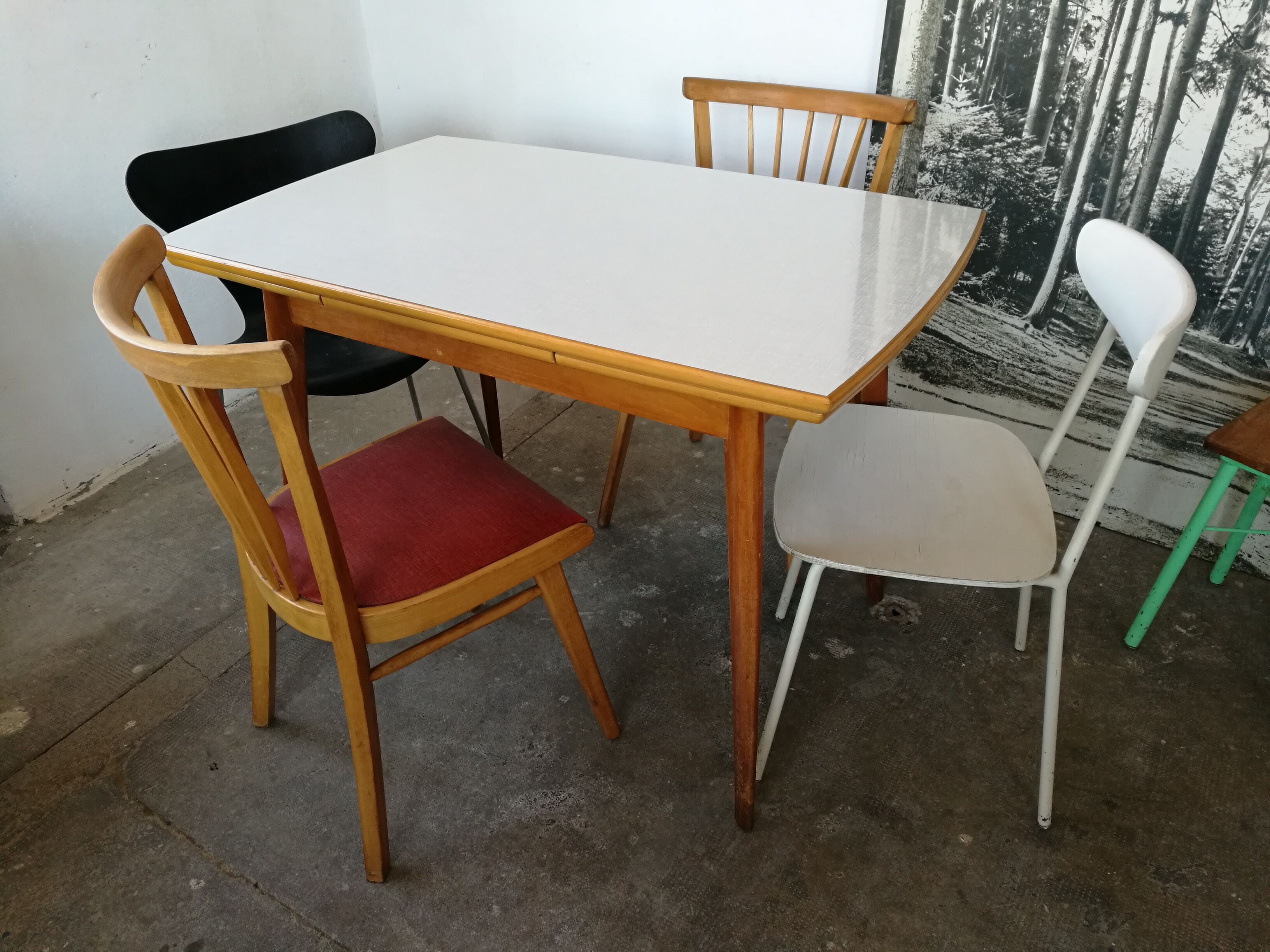 Vintage table foot compass, with extensions