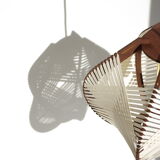 White woven lamp to hang