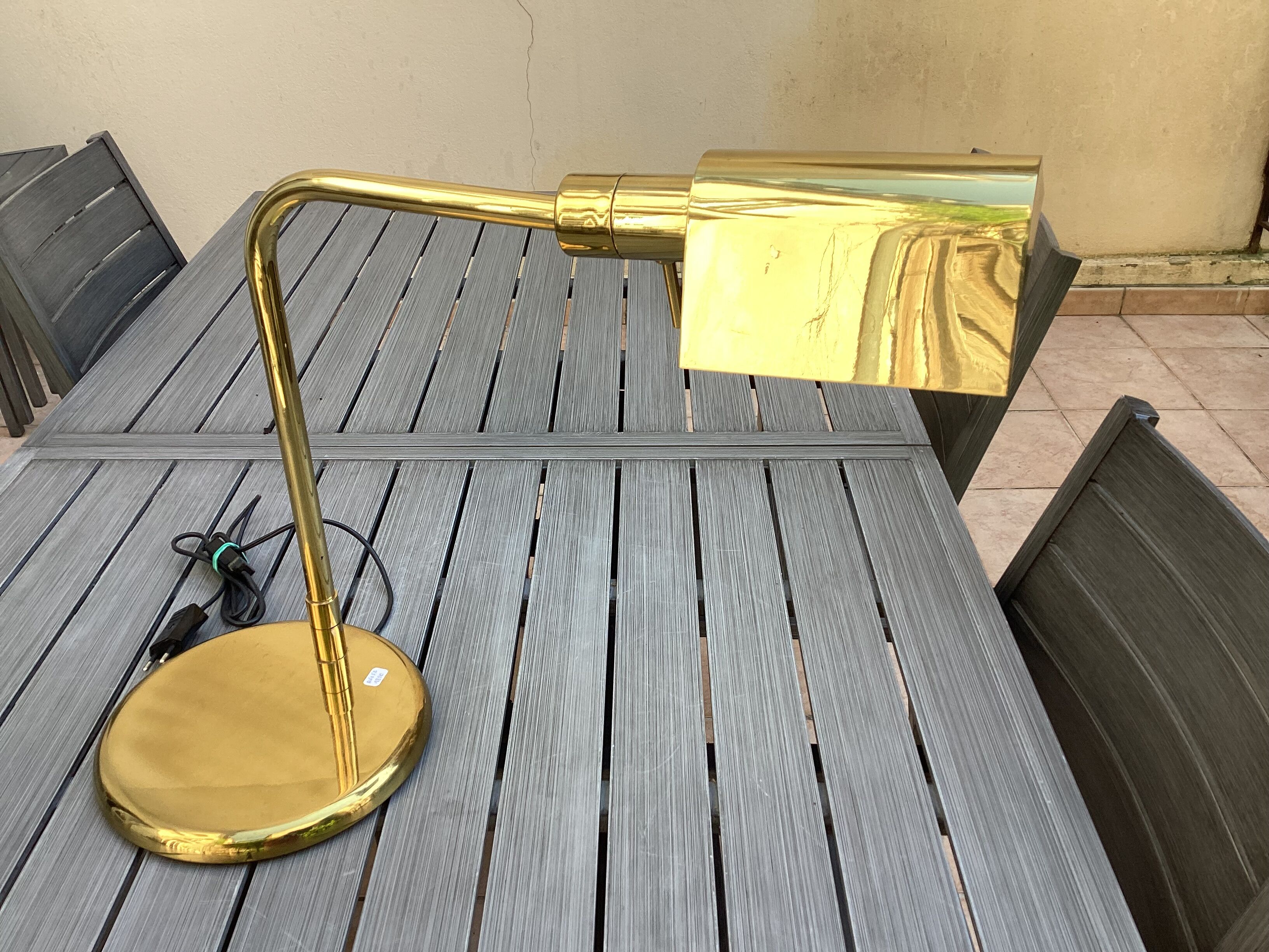 70s desk lamp, Metalarte style, vintage