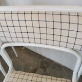 Set of 4 tubular metal chairs from the 90s