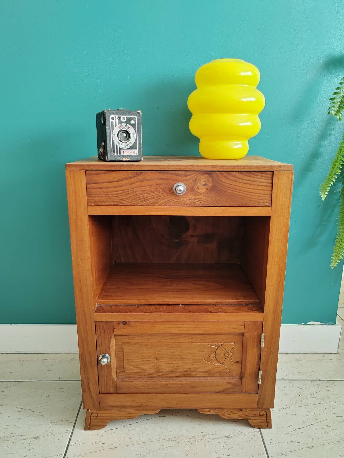 Vintage nightstand bedside table