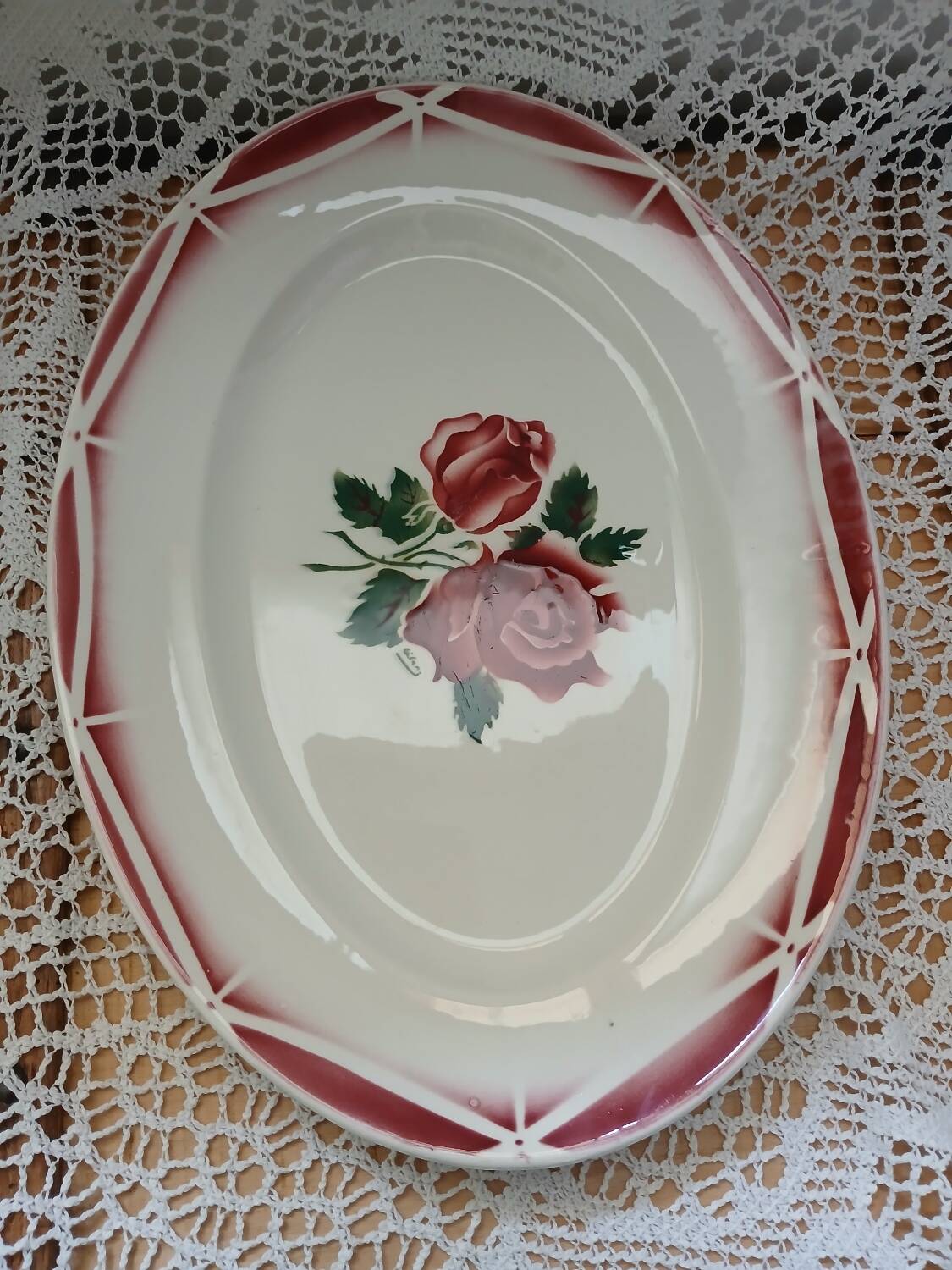 2 old dishes Digoin and Sarreguemines