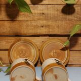 Duo mug/Vintage dessert plate "La Colombe" Ceramic