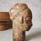 Statuette woman stone nbigou gabon