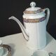 Service à café porcelaine fine art déco 21 pièces Limoges