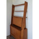 Bibliothèque avec secrétaire vintage en bois 1950