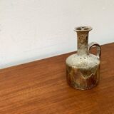 Brutalist Fat Lava Vase in Ceramic by Ruscha, West Germany, 1960s