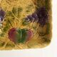 Square dish in Sarreguemines fruit slip