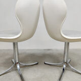 Chaises de bureau de salle à manger vintage space age