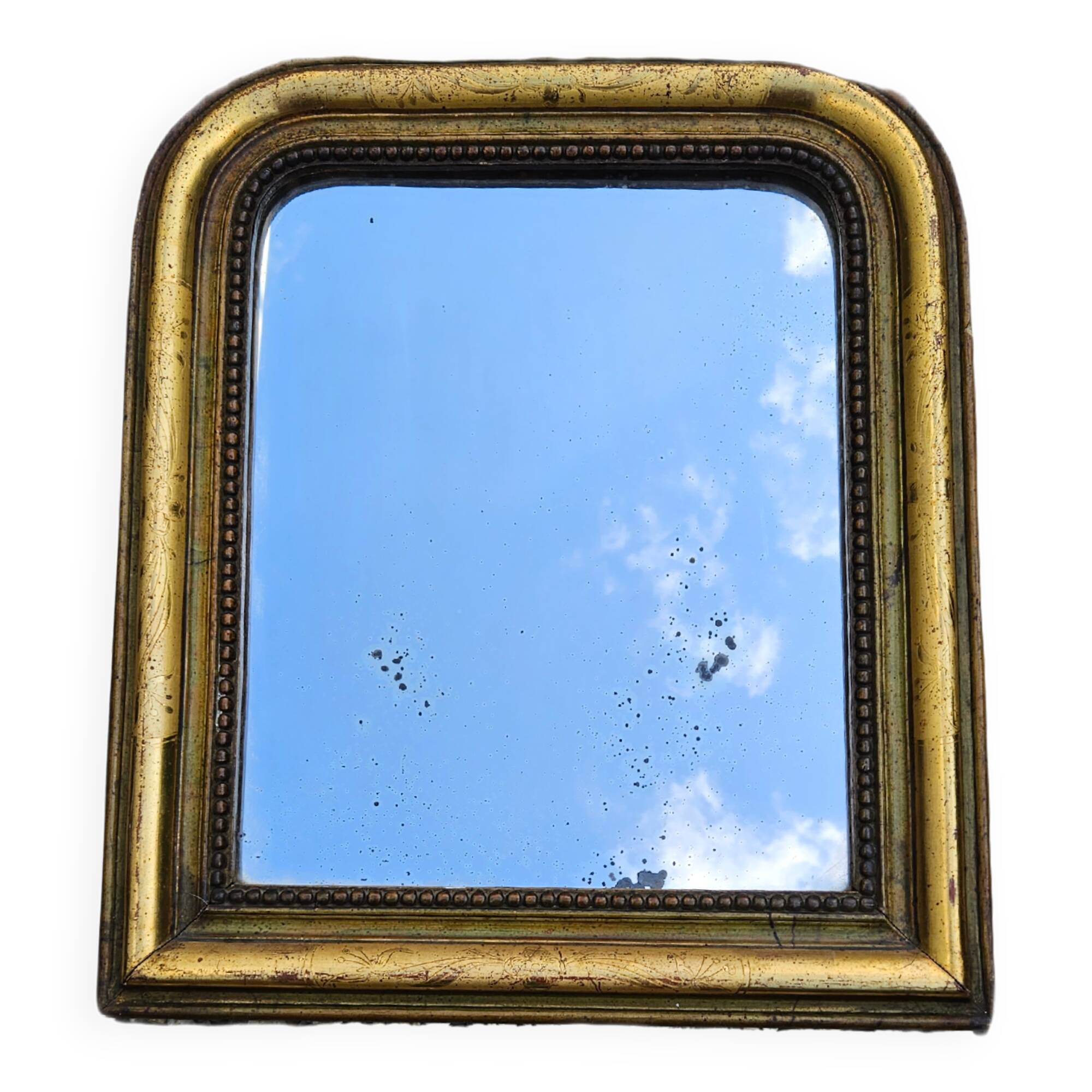 19th century mirror 37x45cm