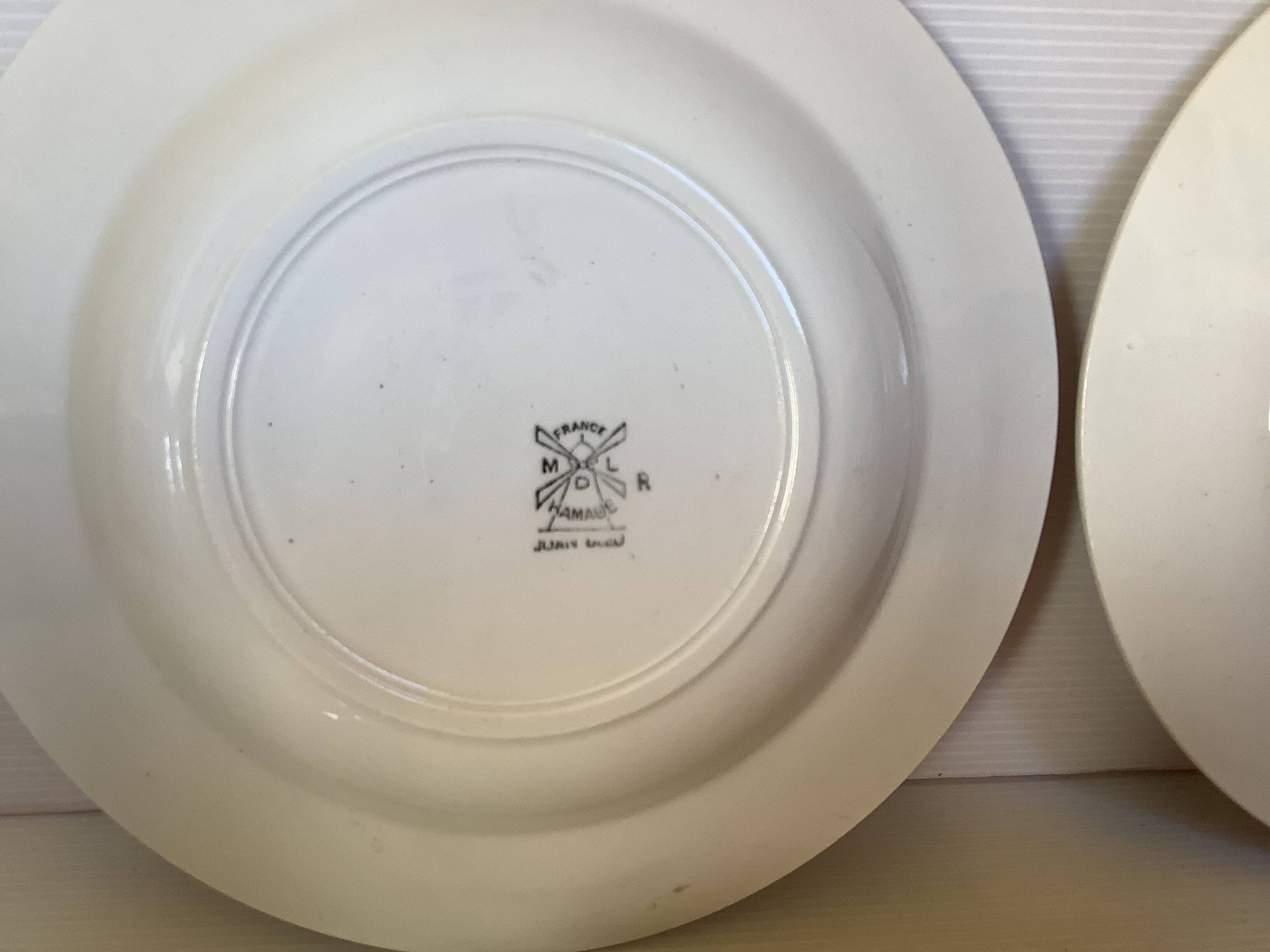 Four old Juan Moulin des Loups plates