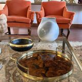 Hollywood regency round tray, Italy 1970s