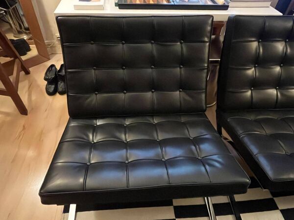 Fauteuil / Chauffeuse Barcelona Mies van der Rohe