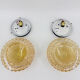 Vintage amber wall lights