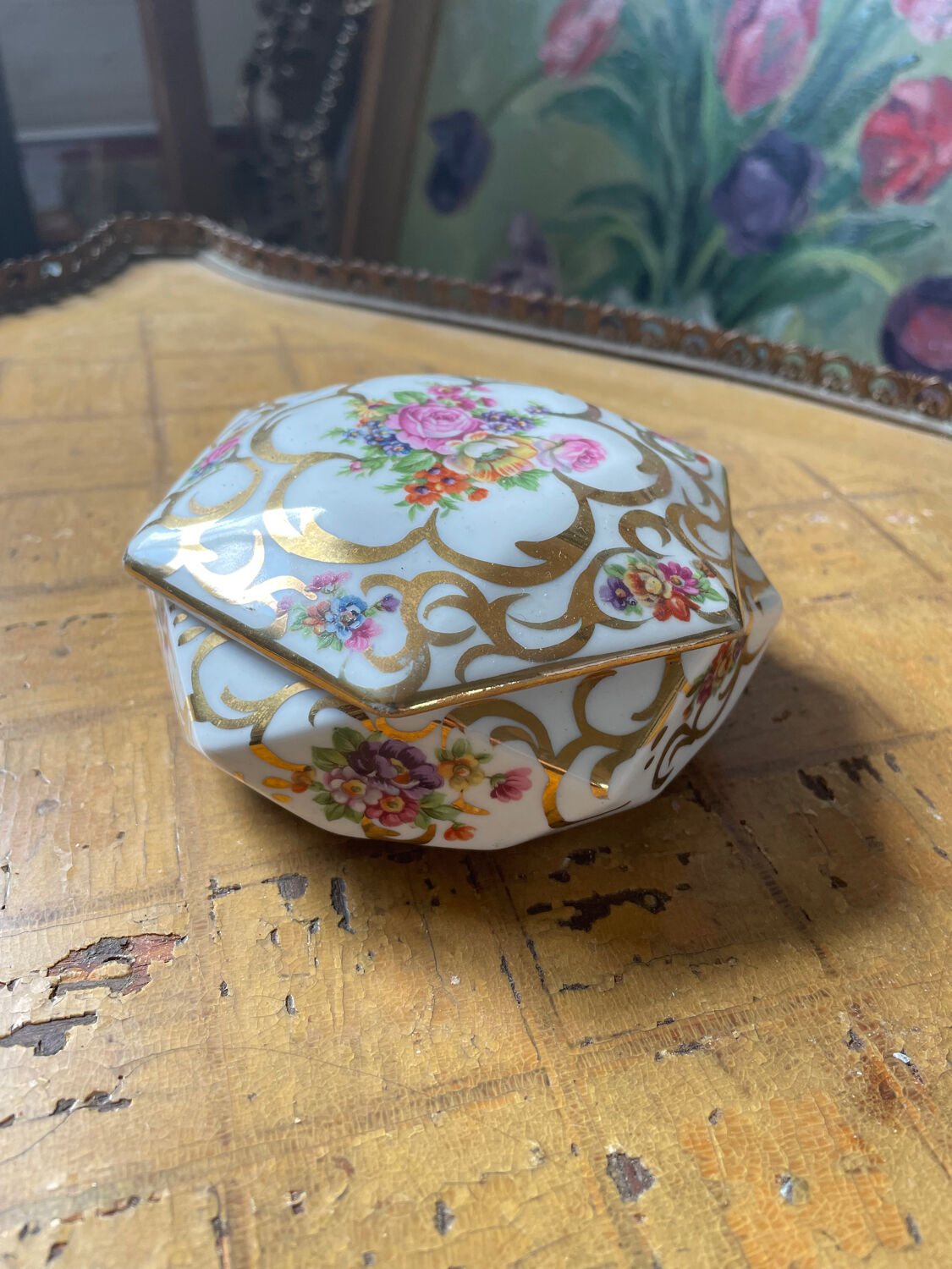 Candy box porcelain art Limoges