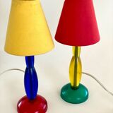 Deux lampes IKEA style Memphis 1990
