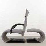 Zen easy chair with footrest by claude brisson for ligne roset