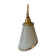 Baladeuse tulipe vintage en verre sablé blanc