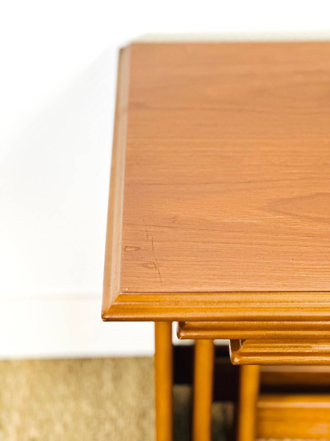 1960s Scandinavian nesting coffee table in teak