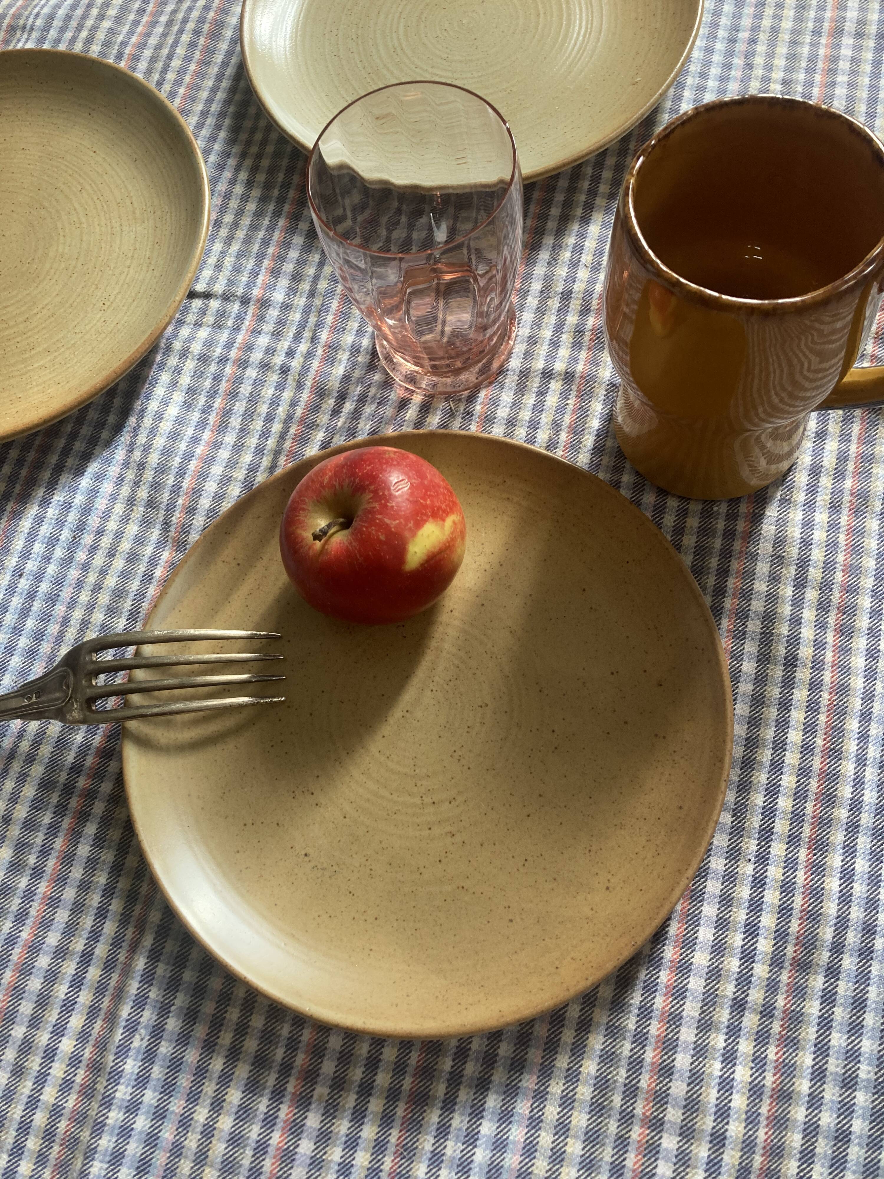5 stoneware dessert plates from CNP village