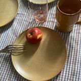 5 stoneware dessert plates from CNP village