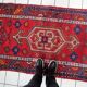 Tapis persan Hamadan fait main, années 1970
