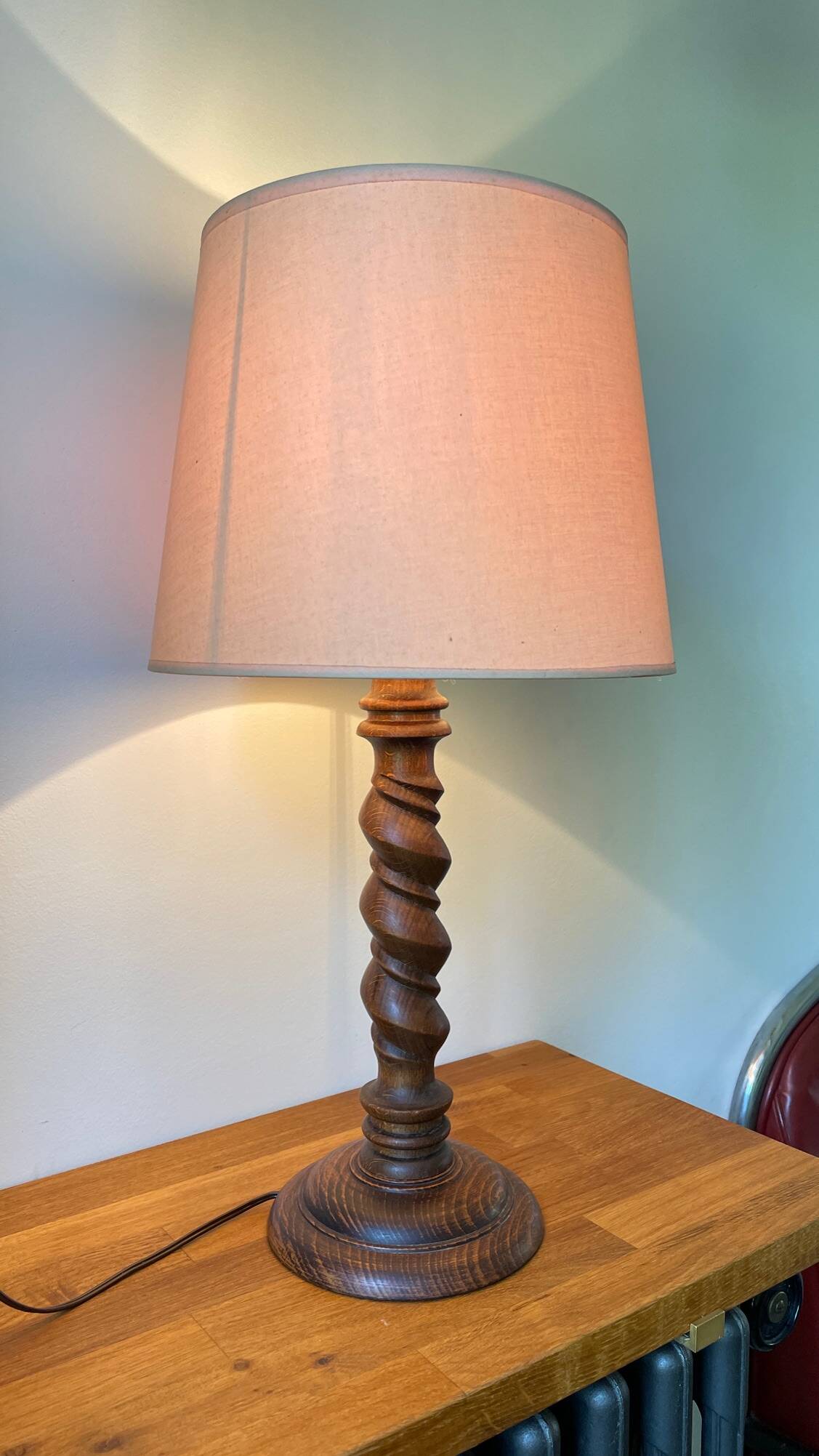 Charles Dudouyt vintage country style lamp