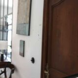 Bevelled mirror from the Art Deco period and style, 1930-40.